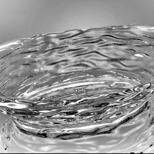 Branched Crystal Bathtub in transparent mixed crystal with organic branch detailing