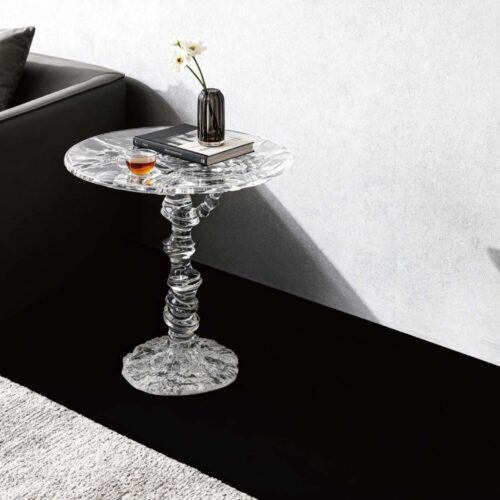 SYLVARA Crystalline Bamboo Accent Table